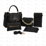 5 Piece Ladies Handbag Set with Wallet & Crossbody Bag - Image 2
