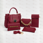 5 Piece Ladies Handbag Set with Wallet & Crossbody Bag