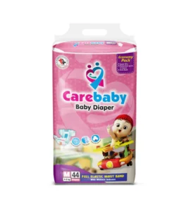 Carebaby Diaper Economy Pack Medium 44 Pcs, Leather and Kid