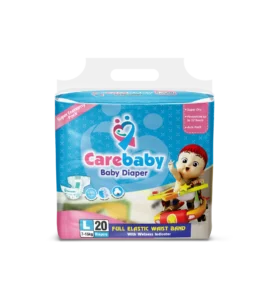 Carebaby Large Diaper Pack 20 Pcs – Leather and Kids