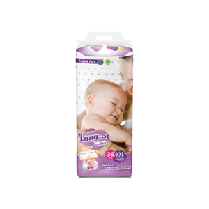 Leather and Kids Langoot XXL 36 count saving pack diapers with 3D elastic waist band