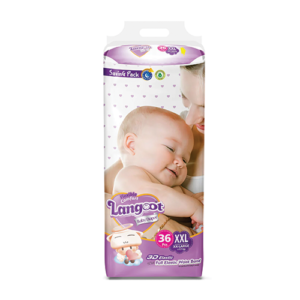 Leather and Kids Langoot XXL saving pack baby diapers with 3D elastic full waist band