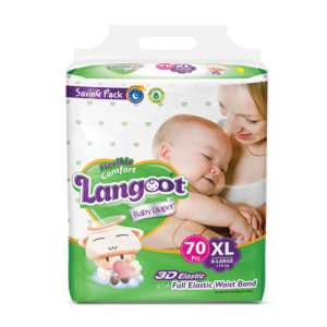 Leather and Kids Langoot XL saving pack baby diapers with 3D elastic full waist band
