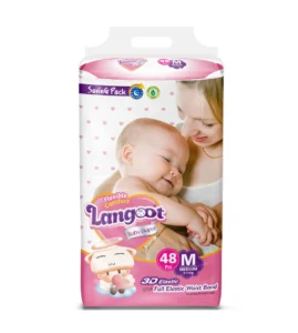 Care Baby Langoot Diaper Medium 48 Pcs – Leather and Kids