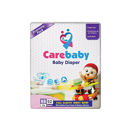 Carebaby Newborn Diaper – Umbilical Cord Cutout Economy Pack NB, 52 Pcs Carebaby Newborn Baby Diaper economy pack 3kg 52 count pack available at Leather and Kid