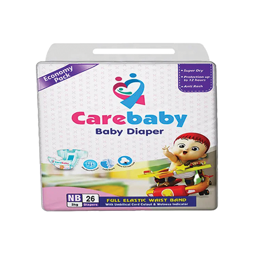 Carebaby Newborn Diaper – Umbilical Cord Cutout Economy Pack NB, 26 Pcs Carebaby Newborn Baby Diaper economy pack 3kg 26 count pack available at Leather and Kid