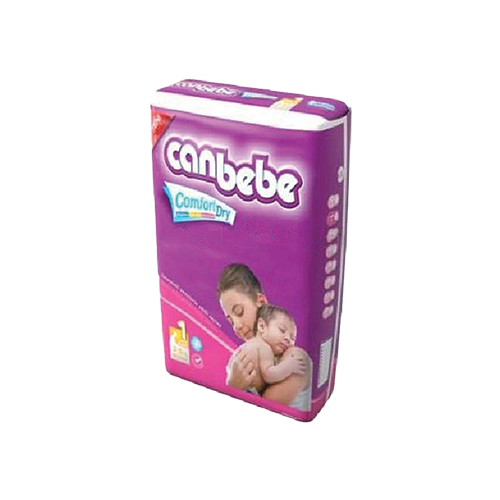 Canbebe Comfort Dry baby diapers size 2 pack, purple packaging with mother holding newborn – Leather and Kids