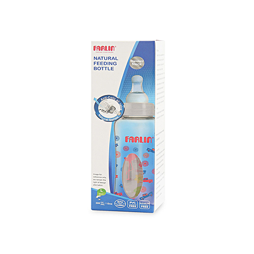 Farlin Natural Feeding Bottle 300ml box with anti-colic nipple – Leather and Kids