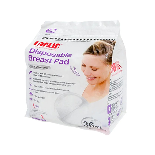 Leather and Kids Farlin disposable breast pads pack, 36 pieces