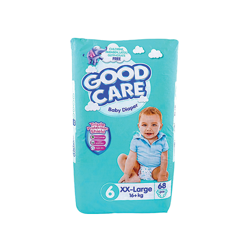 Good Care Baby Diaper size 6 xx-large 16+kg 68 count pack available at Leather and Kid