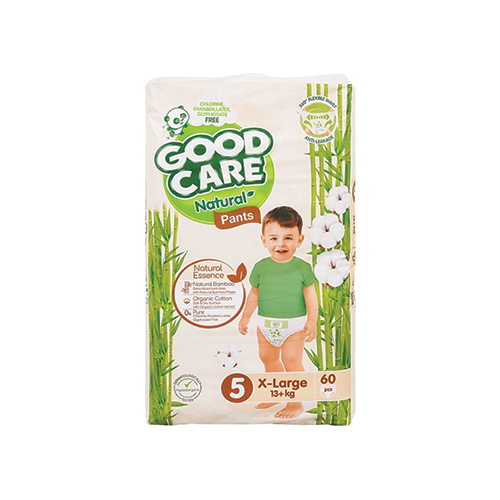 Good Care Natural Pants diapers size 5 x-large 13+kg 60 count pack available at Leather and Kid