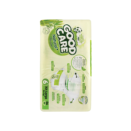 Good Care Natural baby diapers size 6 xx-large 16+kg 56 count pack available at Leather and Kid