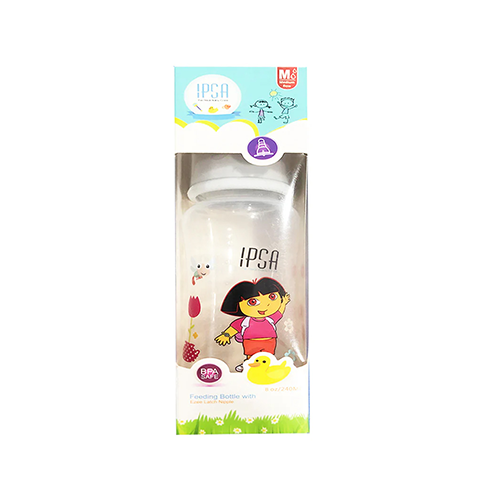 IPSA baby feeding bottle box with cartoon girl and duck print – Leather and Kids