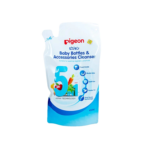 Pigeon baby bottle and accessories cleanser refill pouch, 450ml – Leather and Kids