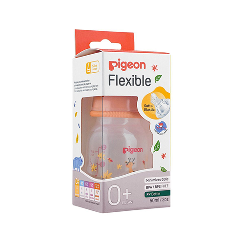 Pigeon Flexible baby feeding bottle box, 50ml, minimizes colic – Leather and Kids