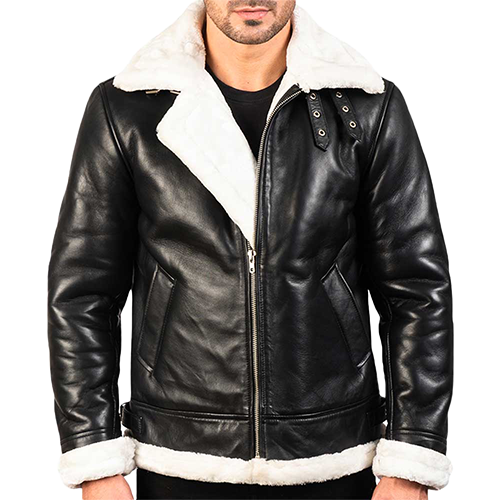 Shearling Leather jacket (Thumbnail) Shearling Leather Jacket - Image 1