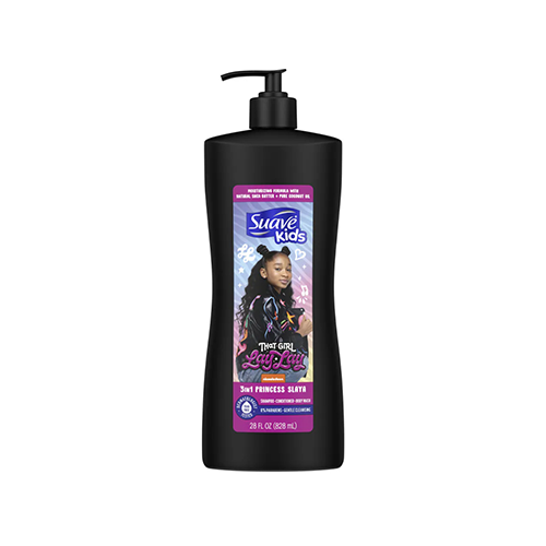 Leather and Kids Suave Kids Lay Lay black pump bottle 3in1 princess slay
